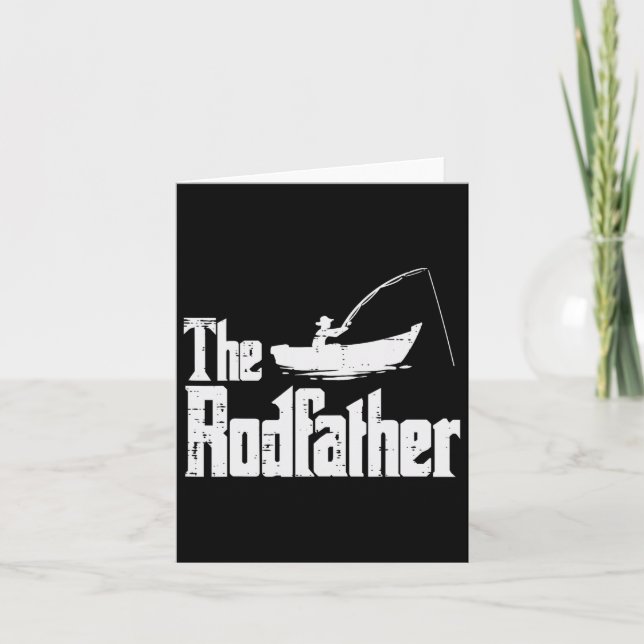 Der Rodvater Fun Fishing Vaters Day Movie Pun Da Karte (Vorderseite)