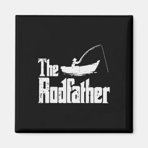 Der Rodvater Fun Fishing Vaters Day Movie Pun Da Magnet