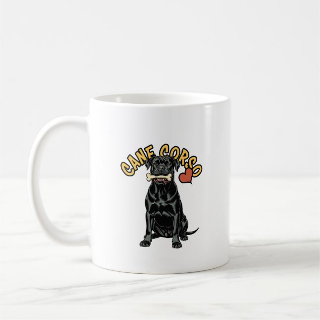 Der römische Leibwächter: Cane Corso "Guardian" Ta Kaffeetasse (Links)