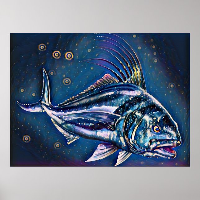 Der Roosterfish, Baja California Poster (Vorne)