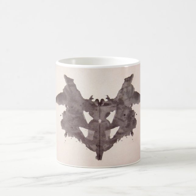 Der Rorschach-Test Klecksografien Tafel 1 Flederma Kaffeetasse (Mittel)