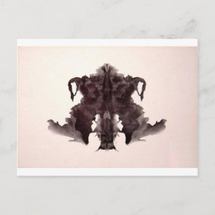 Der Rorschach-Test Klecksografien Tafel 4 Tierhaut Postkarte