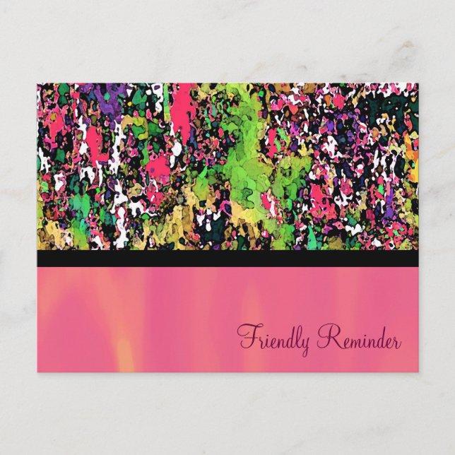 Der rosa Designer ~ Postkarte (Vorderseite)
