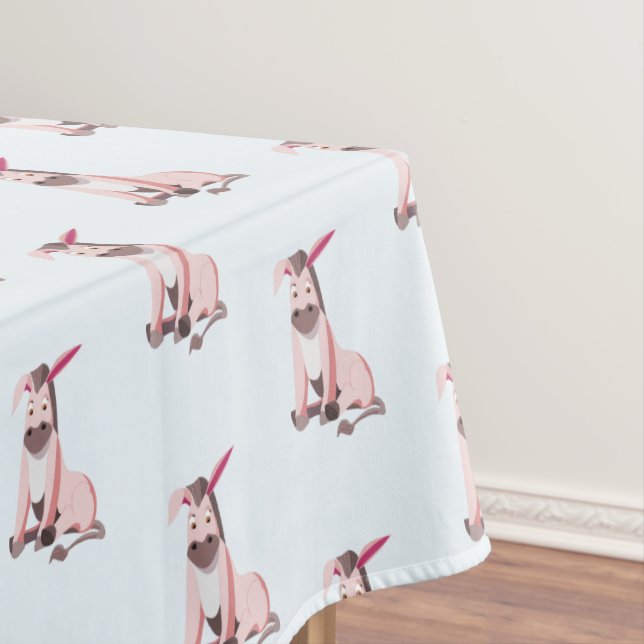 Der rosa Donkey Tischdecke (Beispiel)