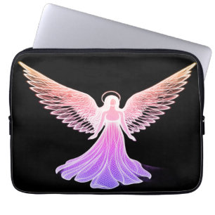 Der rosa Engel auf einem Laptop-Hülle-Elektronikbe Laptopschutzhülle