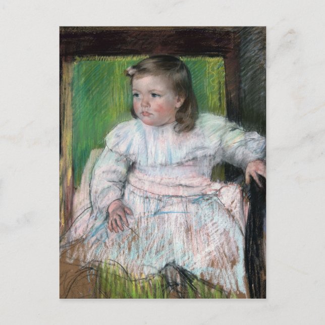 Der rosa Schnaps, Mary Cassatt Postkarte (Vorderseite)