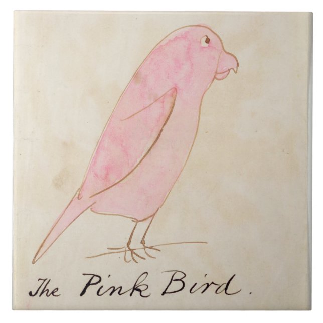 Der rosa Vogel, von 'sechzehn Zeichnungen Comic Fliese (Vorderseite)