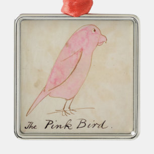 Der rosa Vogel, von 'sechzehn Zeichnungen Comic Silbernes Ornament