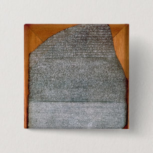 Der Rosetta Stein, von Fort-St. Julien, Button