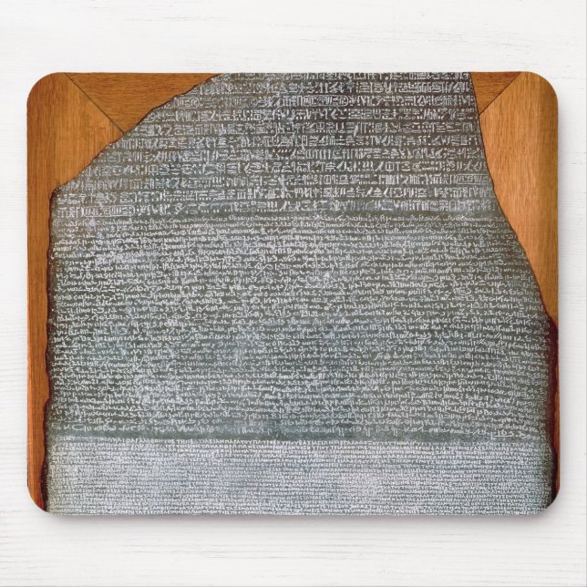 Der Rosetta Stein, von Fort-St. Julien, Mousepad (Vorne)