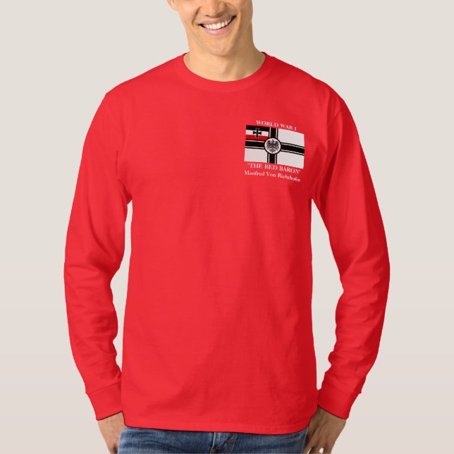 Der rote Baron Manfred Von Richthofen L.S. Tee (Vorderseite)