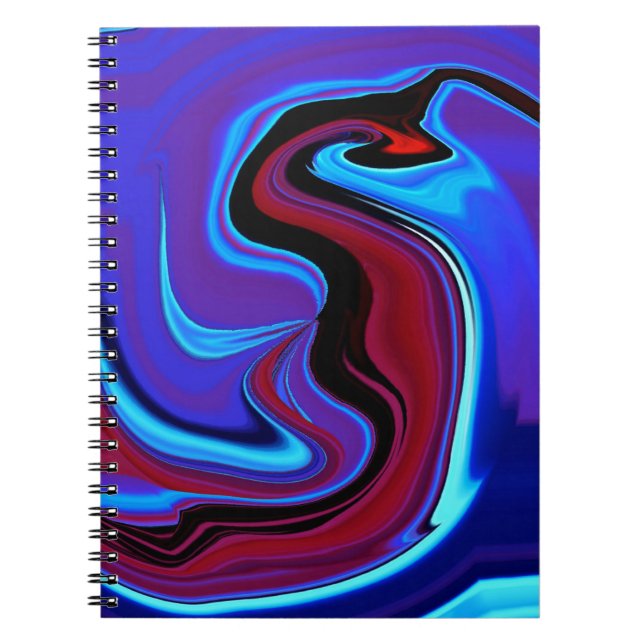 Der rote Drache Abstrakt Notizblock (Vorderseite)