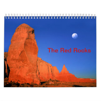 Der rote Felsen-Gewohnheit Druckkalender Kalender