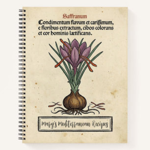 Der Rote Gold Krokus: Mittelalterliches Safranreze Notizbuch