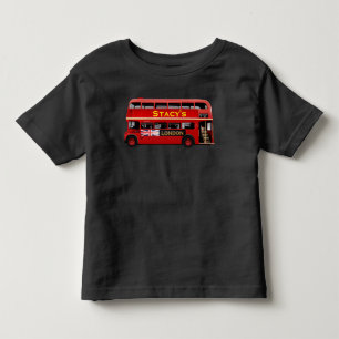 Der rote London-Doppeldecker-Bus Kleinkind T-shirt