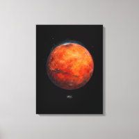 Der Rote Planet: Mars Aquarell