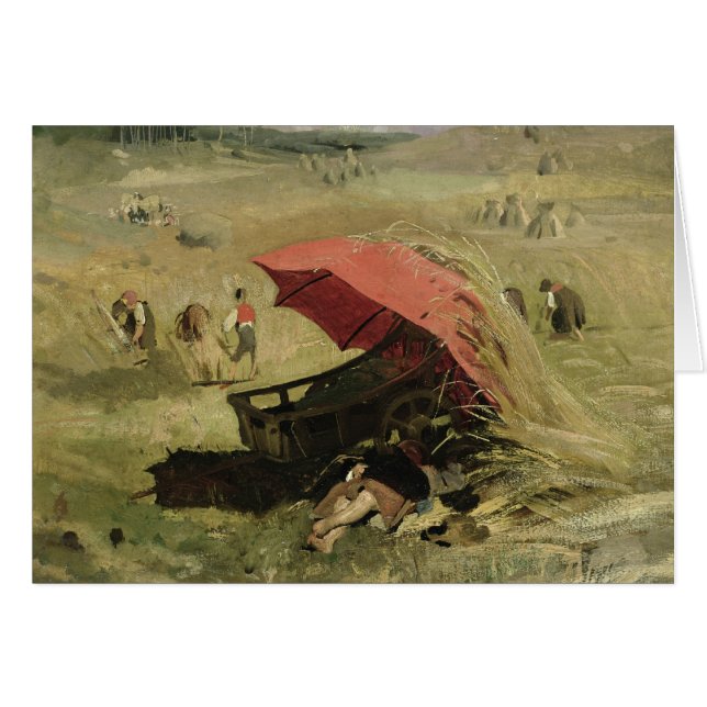 Der rote Sonnenschutz, c.1860 (Vorderseite (Horizontal))