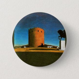 Der rote Turm durch Giorgio de Chirico 1913 Button
