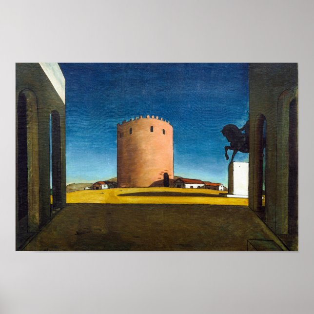 Der Rote Turm | Giorgio de Chirico |  Poster (Vorne)