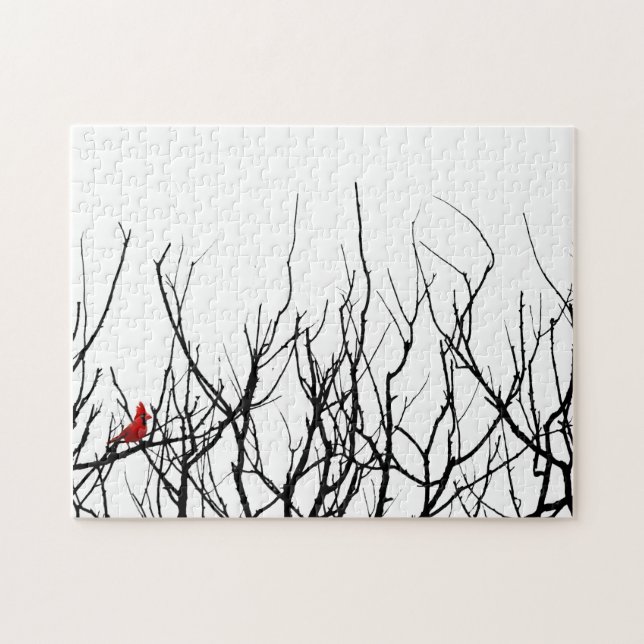 Der rote Vogel durch Leslie-Paprikaschoten (Horizontal)