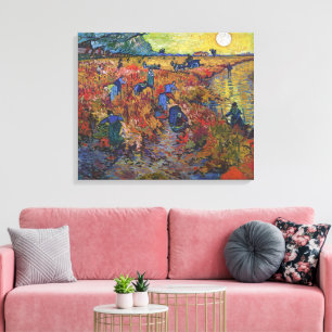 Der rote Weinberg Vincent van Gogh Leinwanddruck