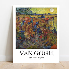 Der Rote Weinberg von Vincent van Gogh Poster