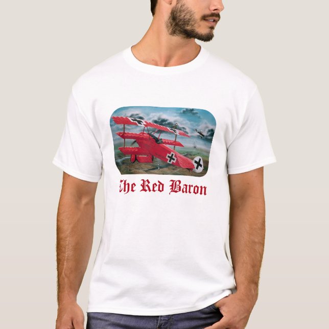 Der roten Fokker des Barons Triplane T-Shirt (Vorderseite)