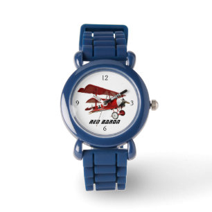 Der "roter Baron" Triplane Armbanduhr