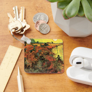 Der Rothe Weinberg von Vincent van Gogh Schlüsselanhänger