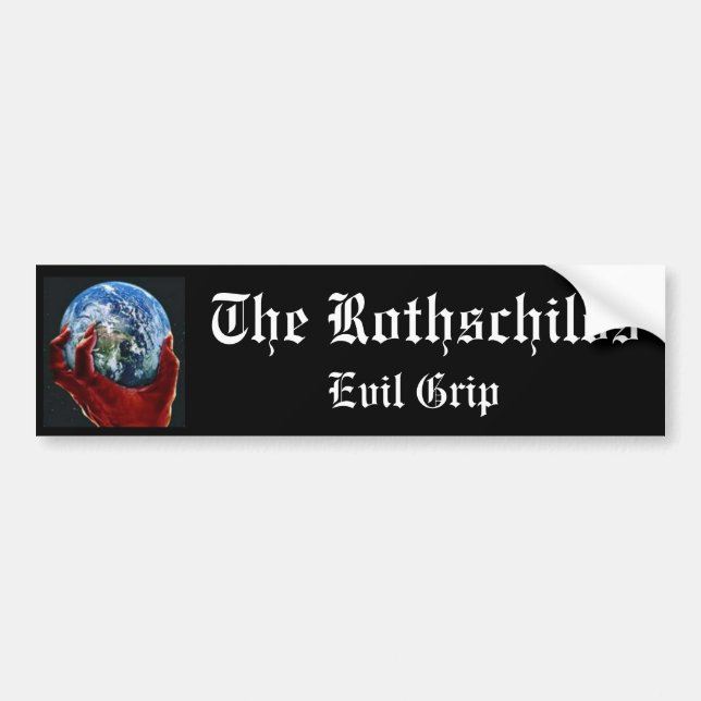 Der Rothschilds Übelgriff Autoaufkleber (Vorne)