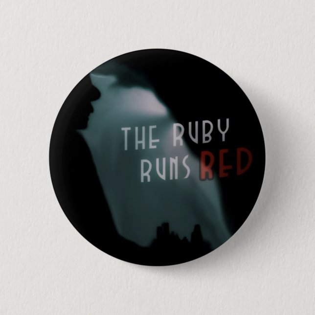 Der Rubin lässt roten Knopf laufen Button (Vorderseite)