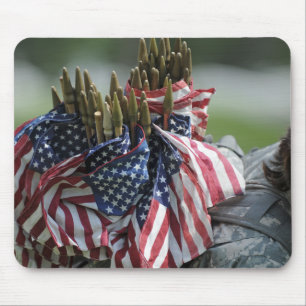 Der Rucksack eines Armeesoldaten Mousepad