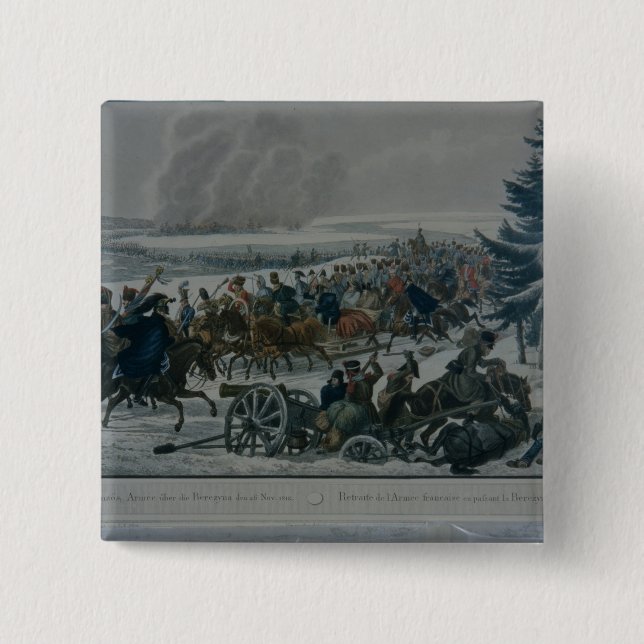 Der Rückzug der französischen Armee von Moskau Button (Vorderseite)