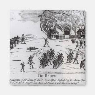 Der Rückzug, veröffentlicht 1775 Magnet