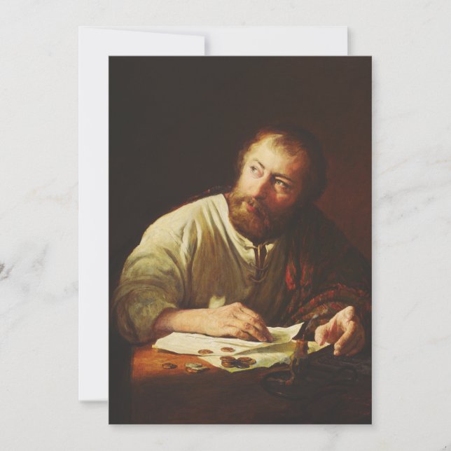 Der Ruf des Apostels Matthew Einladung (Vorderseite)