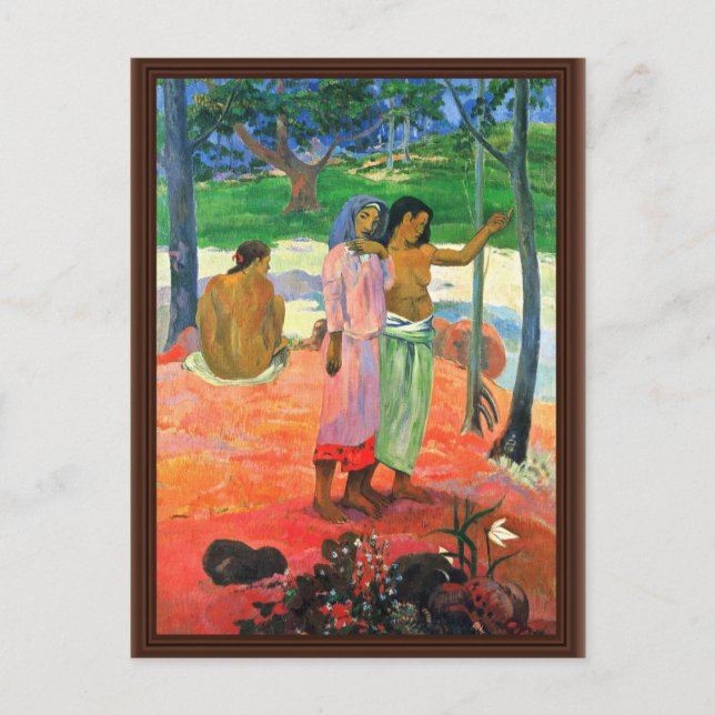 Der Ruf von Gauguin Paul (beste Qualität) Postkarte (Vorderseite)
