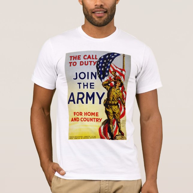 Der Ruf zur Pflicht ~ Beitritt zur Armee T-Shirt (Vorderseite)