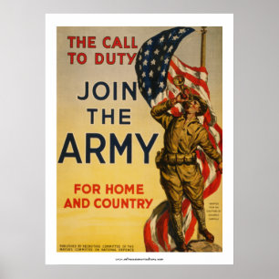 Der Ruf zur Pflicht - Tritt der Armee bei Poster