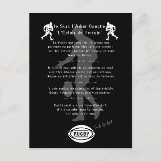 Der Rugby-Affe Postkarte