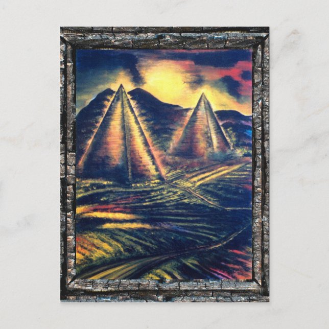 Der Ruheraum, Pyramiden Postkarte (Vorderseite)