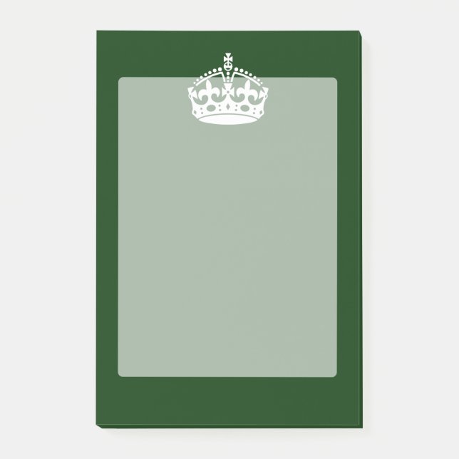  der ruhigen Krone im Grünen der Wälder Post-it Klebezettel (Vorderseite)