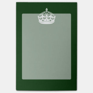  der ruhigen Krone im Grünen der Wälder Post-it Klebezettel