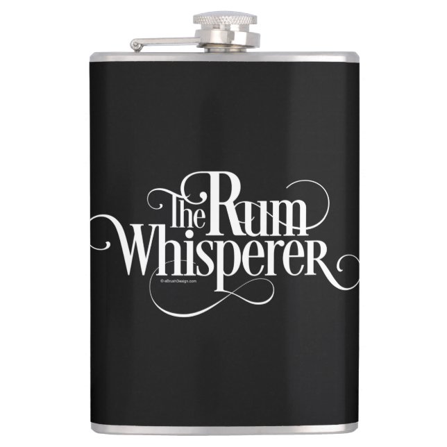 Der Rum Whisperer Flachmann (Vorderseite)