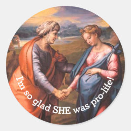 Der Rundaufkleber für die Besucher Runder Aufkleber