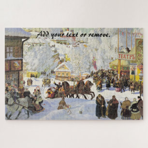 der russische Karneval "Maslenitsa", Boris Kustodi
