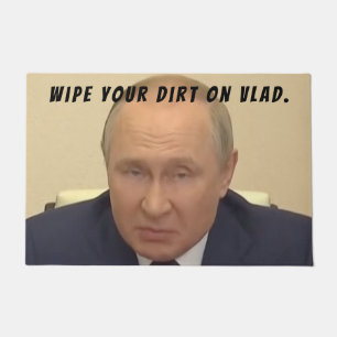 Der russische Präsident Ukraine Invader Wladimir P Fußmatte
