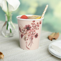 Der rustikale Herbst blüht leicht beige Wasserfarb