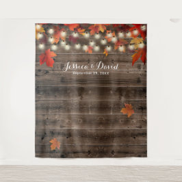 Der rustikale Herbst hinterlässt die Hochzeit im H Wandteppich