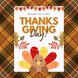 Der rustikale Herbst lässt glückliches Erntedankfe Postkarte