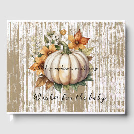 Der rustikale Herbst lässt wenig Pumpkin Baby Dusc Gästebuch